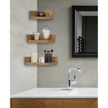 Vicente Bathroom Corner Shelves- Set of 3| Home Design Lahore