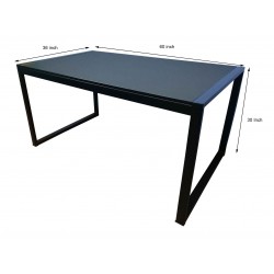 Executive Office Table 3x5 Feet Charcoal Grey gaming project meeting conference table