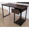 Computer Study Table in Lahore With Drawer & PC CPU Shelf  Dark Brown