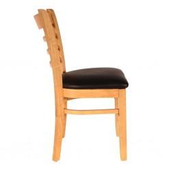 Cafe and restaurant dinner Chair Pure Solid Wood natural wood color for sale in lahore