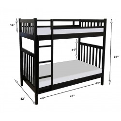 Pure Wood Solid Bunk Bed / Loft Bed for sale in Lahore