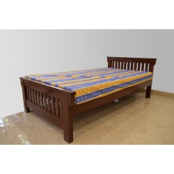 Pure Wood Single Bed Modern Design (HD-SBD-051)
