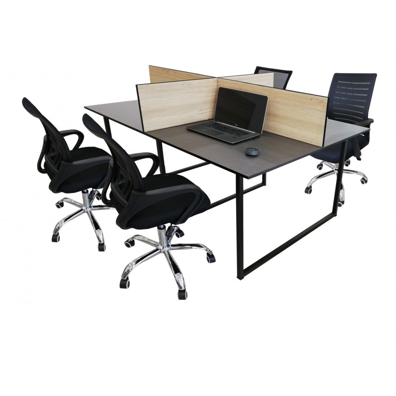 office furniture table workstation 4 persons cheap low cost economical for sale price Lahore