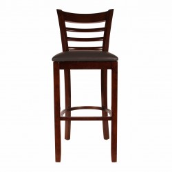 Ladder Cafe and restaurant dinner Chair Pure Solid Wood dark brown color for sale in lahore