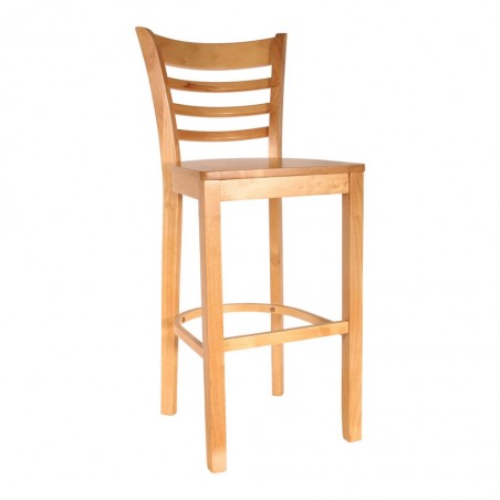 Ladder Cafe and restaurant dinner Chair Pure Solid Wood natural wood color for sale in lahore