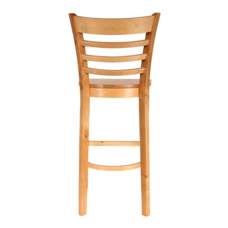 Azorin Bar Chair Pure Solid Wood Hard seat Home Design Lahore