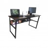 Computer Study Table with Book Shelf (HD-OT-043) Dark Brown