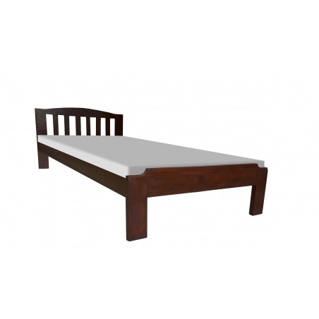 Pure wooden single bed for sale in Lahore dark brown kikker wood wooden polish color
