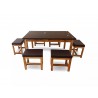 6 chair dining table price in Lahore stool chairs six persons simple wooden table and chairs set.