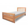 Pure Solid Wood single bed natural beech wood imported wood. single bed designs with prices in Lahore
