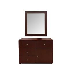 Dressing table with drawers and cabinet dark brown makeup vanity table for sale in Lahore
