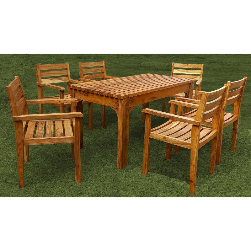 Pure Solid Wooden Garden Table and Chairs | Home Design Lahore