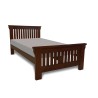 Dark brown color pure wood single bed for online  sale in Lahore, Pakistan at best price