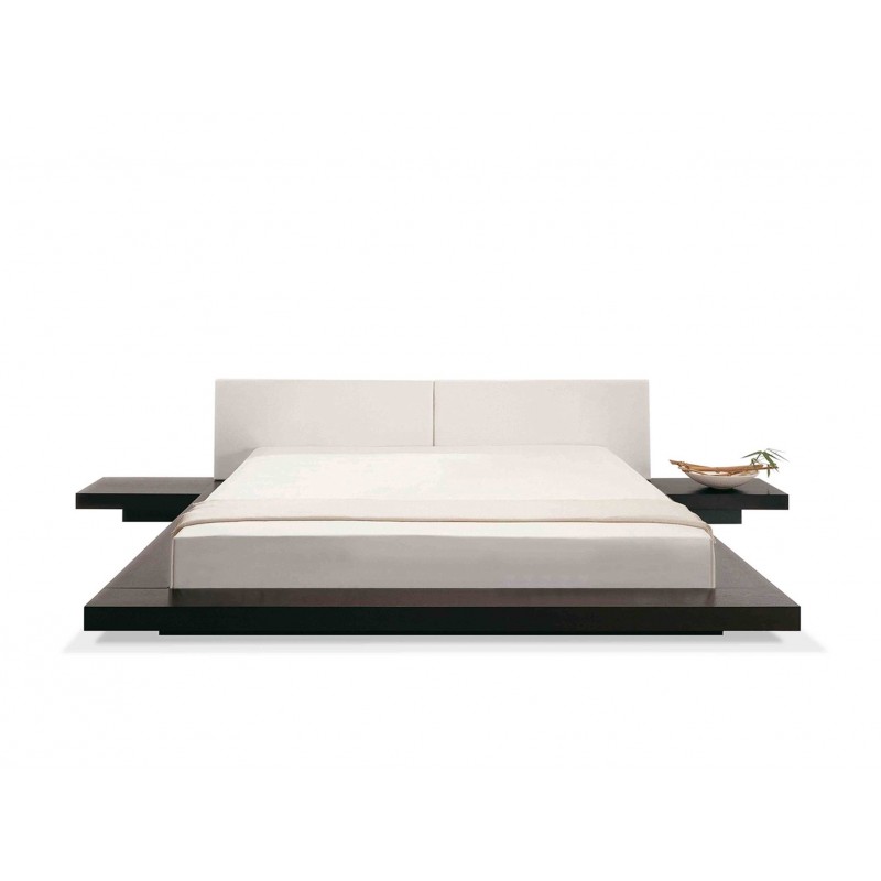 King Size Double low profile bed design with low height platform in lahore pakistan