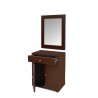 Dressing table with drawer and cabinet dark brown makeup vanity table for sale in Lahore