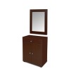 Dressing table with drawer and cabinet dark brown makeup vanity table for sale in Lahore