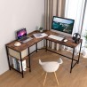 l shape study  computer table with metal frame design with price online lahore