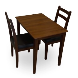 2 person dining set
2 chair dining table for sale in lahore pure wood dark brown