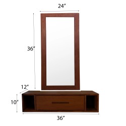 Modern Wall-Mounted Makeup Vanity Table with Mirror for Sale in Lahore, Pakistan at the Best Price