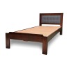 Dark brown color pure wood single bed for sale in Lahore Pakistan at Best price
