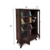 dark brown bookrack cabinet with shelves and 2 drawers is available for sale in Lahore at the best price