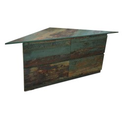 Triangle Corner tv unit rustic look support 48" LED TV for sale in Lahore Pakistan