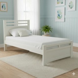 simple single bed designs in pakistan at low price pure white deco paint in Lahore