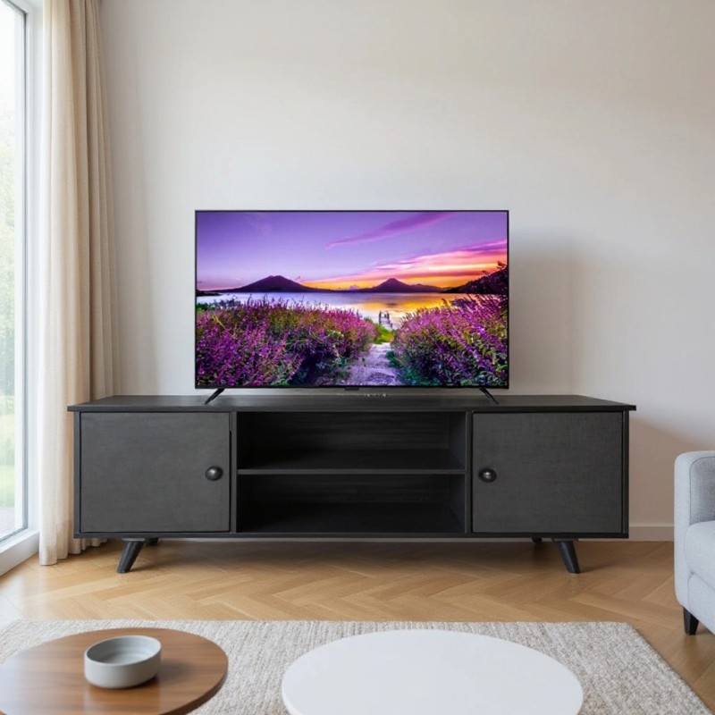 SOUDA LED TV Console Table Charcoal Black (HD-LCD-042 )