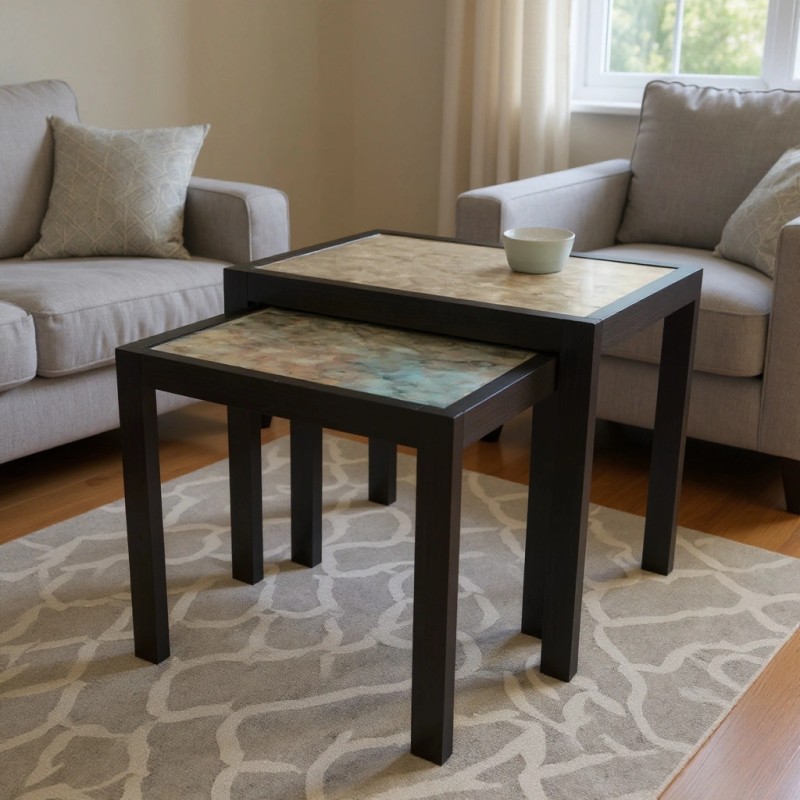Wooden Nesting Table | Home Design Lahore