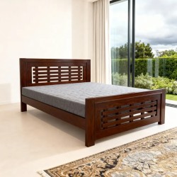 Pure wood double bed designs with price in Lahore pakistan. Economical and durable. simple double bed design