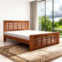 Pure wood double bed designs with price in Lahore pakistan. Economical and durable. simple double bed design