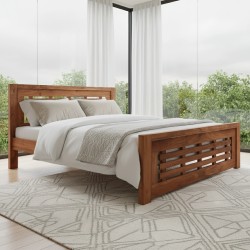 Pure wood double bed designs with price in Lahore pakistan. Economical and durable. simple double bed design