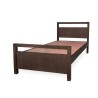 Dark brown color pure wood single bed for online  sale in Lahore, Pakistan at best price