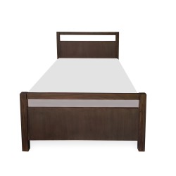 Dark brown color pure wood single bed for online  sale in Lahore, Pakistan at best price