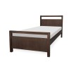 Dark brown color pure wood single bed for online  sale in Lahore, Pakistan at best price