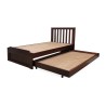 single wooden sliding bed with trundle bed pure solid wood. trundle bed