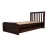 single wooden sliding bed with trundle bed pure solid wood. trundle bed