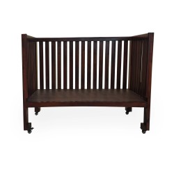 Bedside baby crib made of wood for sale in lahore Baby cot design with best price.