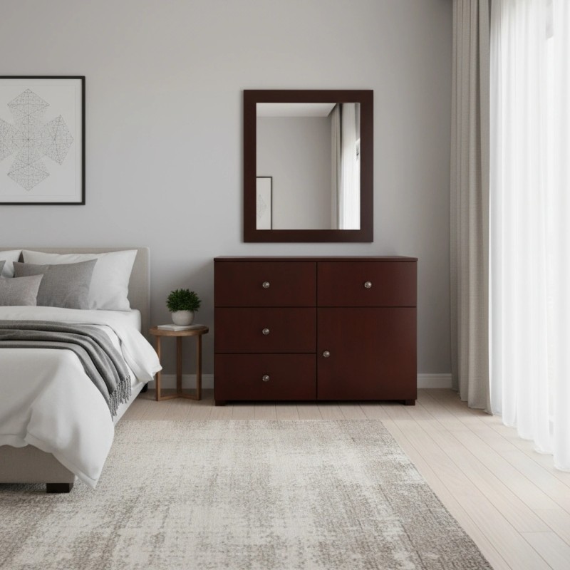 Driss Dressing Table with Mirror (HD-VNT-015)