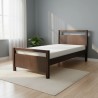 Dark brown color pure wood single bed for online  sale in Lahore, Pakistan at best price