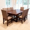 dining table and 8 chairs heavy duty big size dining set design with price for sale in lahore