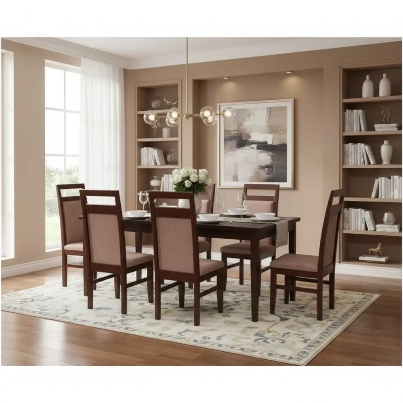 6 seater dining table wooden dark brown price in lahore pakistan dining table for sale in lahore