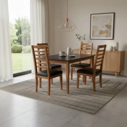 dining table for sale in Lahore. 4 person 4 chairs dining set.