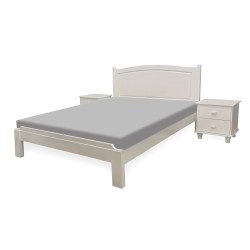 Stylish King Size Double Beds in Lahore – Pure Wood White Beds with Deco Paint at Affordable Prices