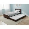single wooden sliding bed with trundle bed pure solid wood. trundle bed