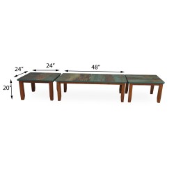 Center table set for sale in Lahore, Pakistan — includes 1 Center table and 2 corner tables, available at the best price