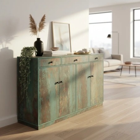 Credenza MDF Tactile Rusted Look for sale in Lahore with  Best price Best furniture showroom in Lahore