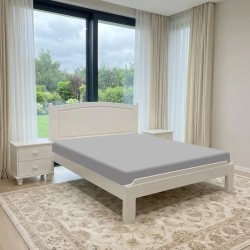 Stylish King Size Double Beds in Lahore – Pure Wood White Beds with Deco Paint at Affordable Prices