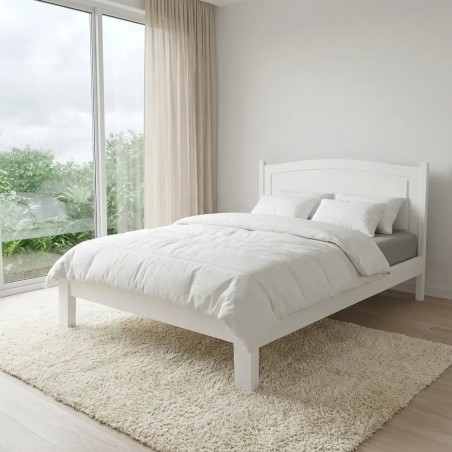 Stylish King Size Double Beds in Lahore – Pure Wood White Beds with Deco Paint at Affordable Prices