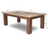 6 chairs simple heavy duty wooden dining table